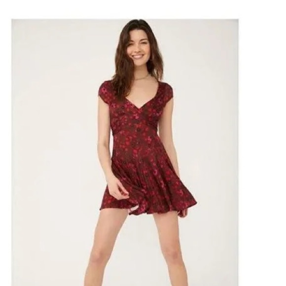 Free People-It Takes Two Floral Wrap Backless Dress - Picture 2 of 11